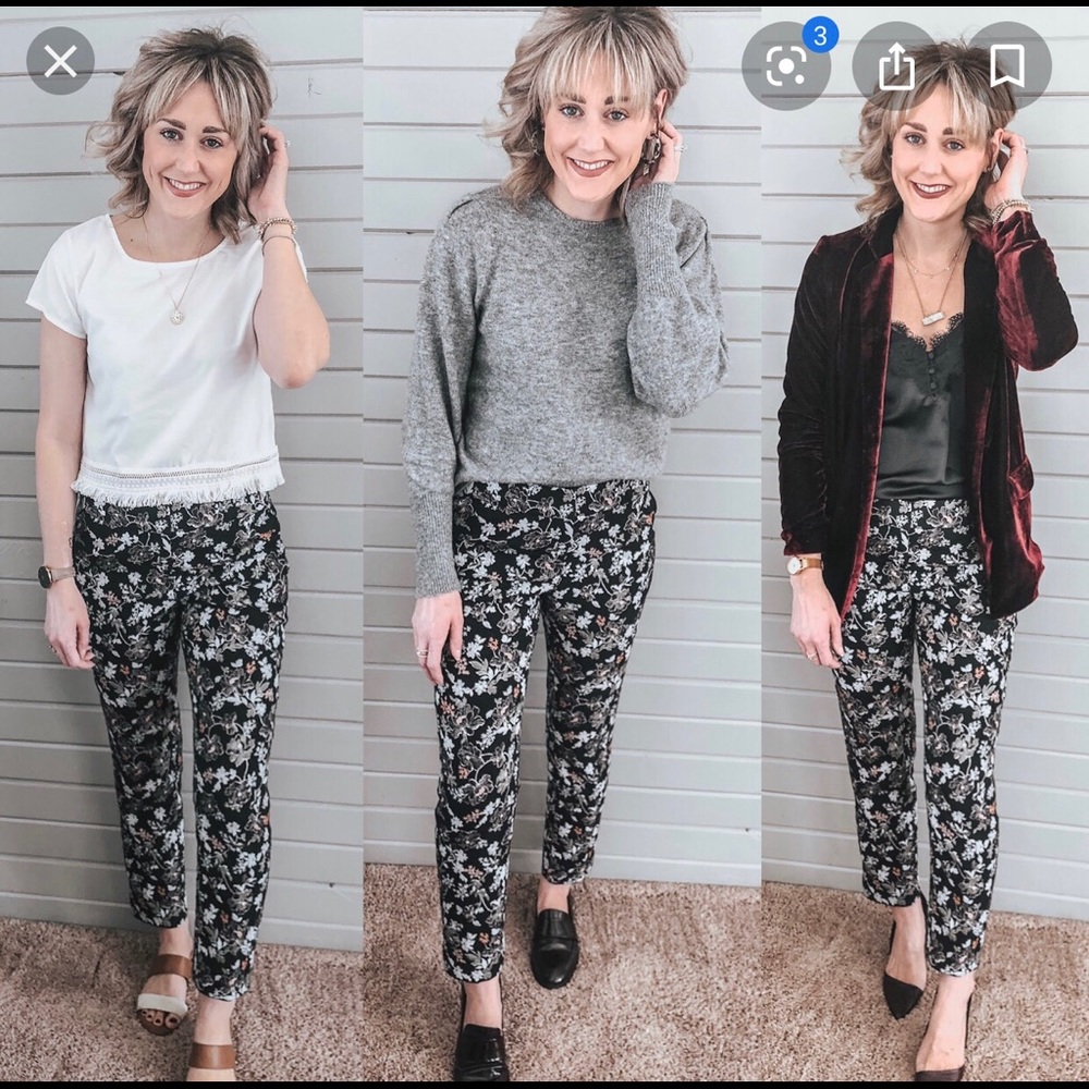 Jacquard Ankle Pants